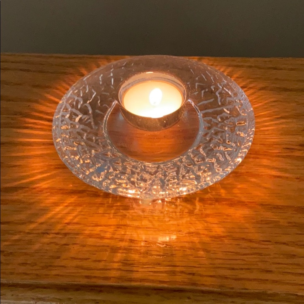 Orrefors Crystal Voltive Holder